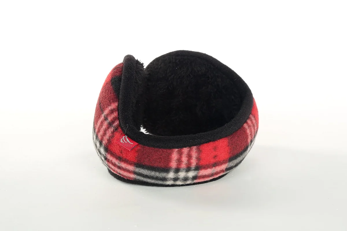 Новое поступление, женские зимние теплые наушники для девочек, теплые наушники в клетку, теплые наушники, повязка на голову