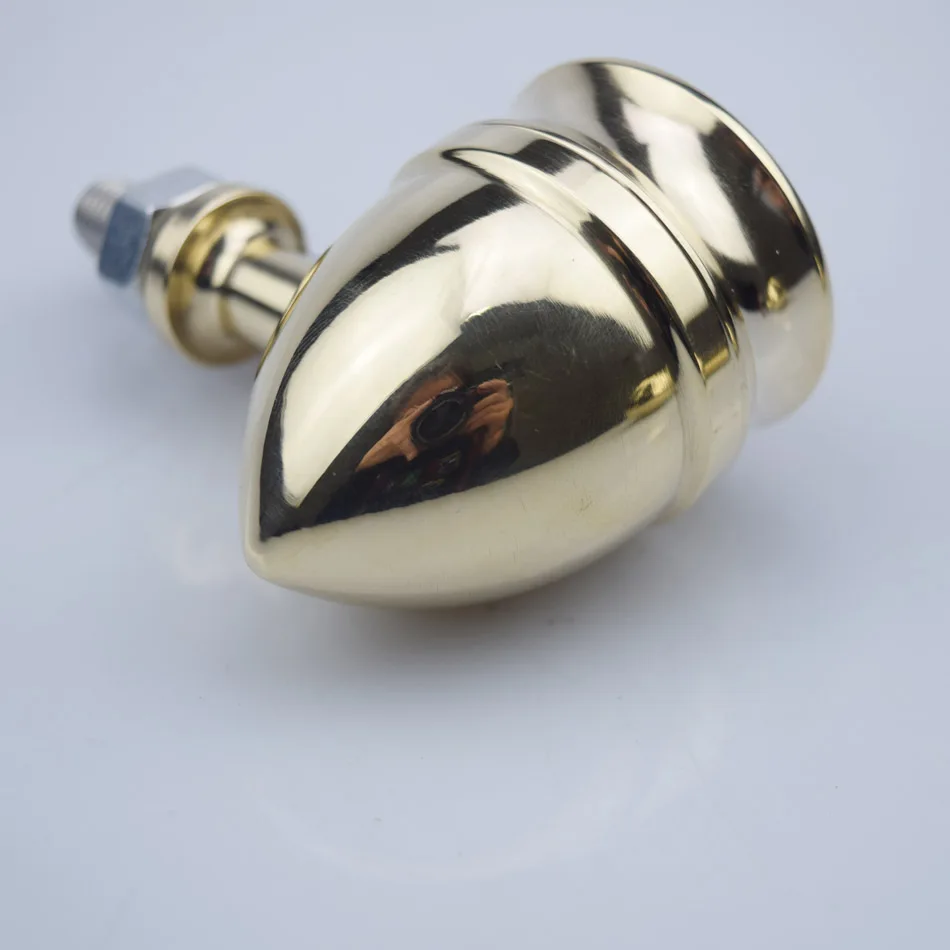 Motorcycle Round Brass Turn Signal Lights For Harley Aftermarket Retro Brass Turn Light