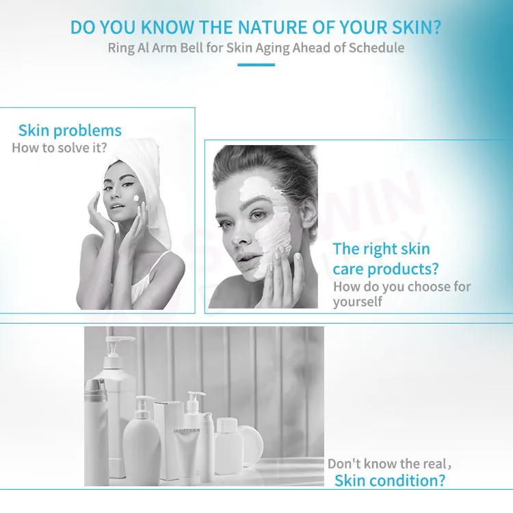 Moji AI profession intelligent imager face test scanner device 3d facial skin camera analyzer machine skin analysis machine
