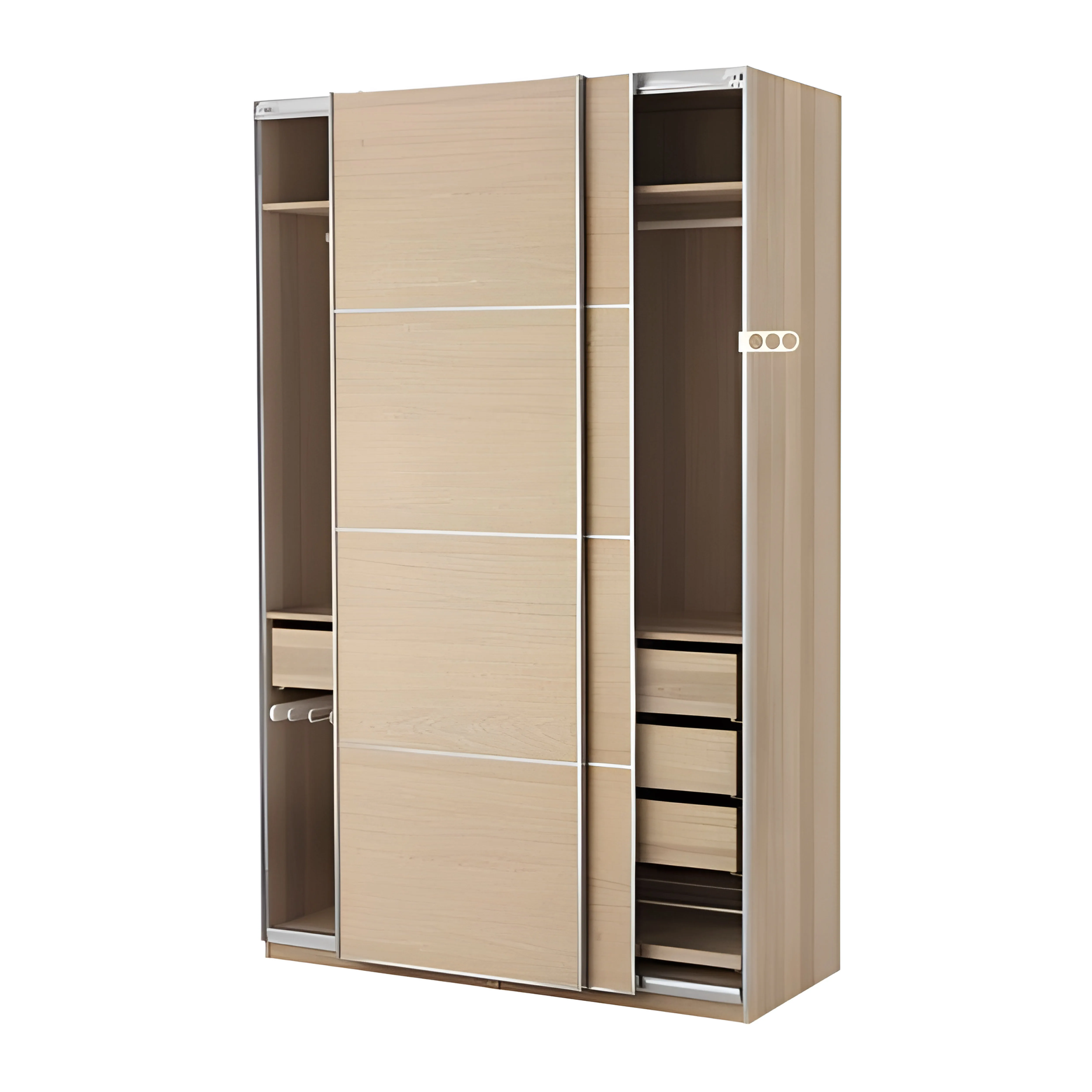 junaobao sliding door hardware kit soft close sliding furniture glass door roller