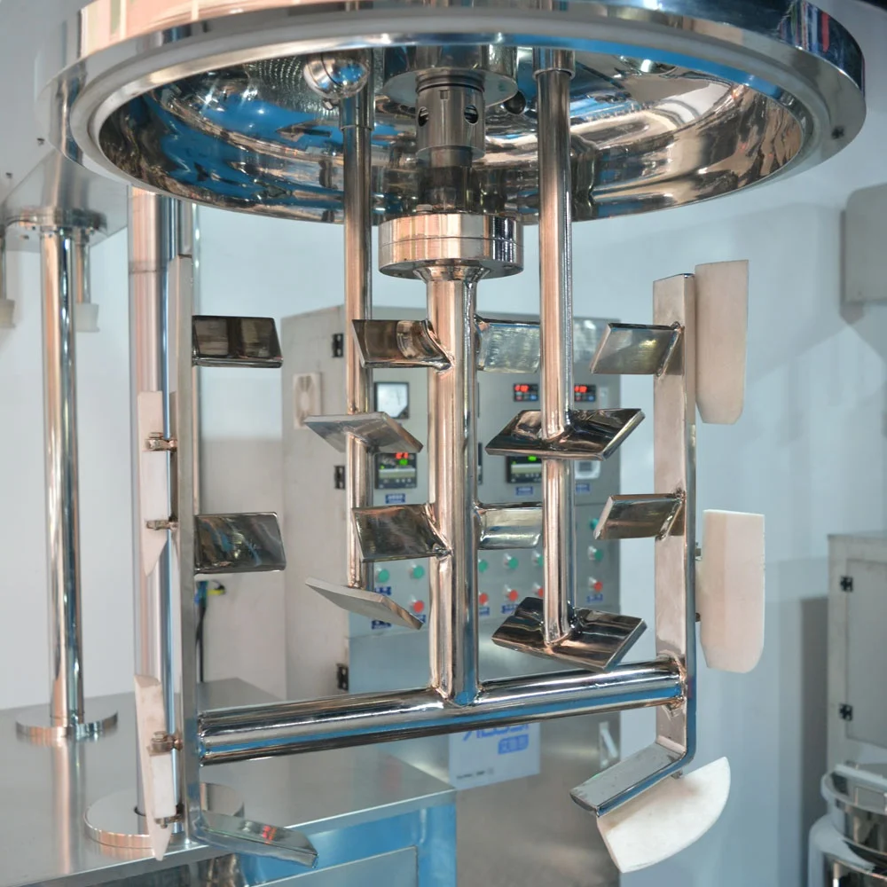Cream Machine Laboratory 50kg Body Lotion Making Machine Vacuum Homogenizer Emulsifier Mixer for Cosmetics