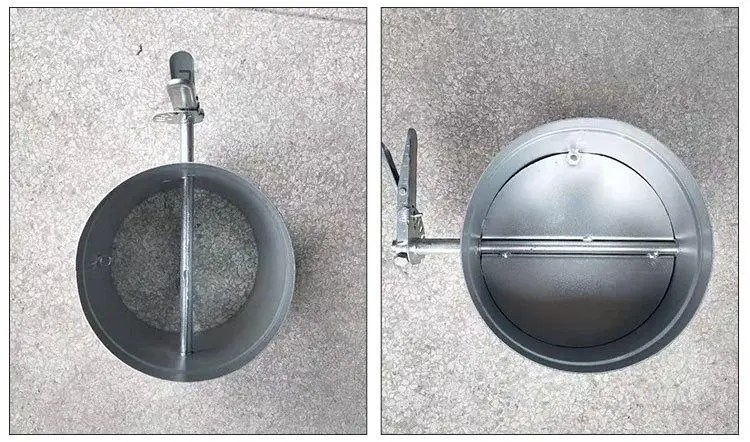Round Duct Damper Manual Volume Control Damper For Duct