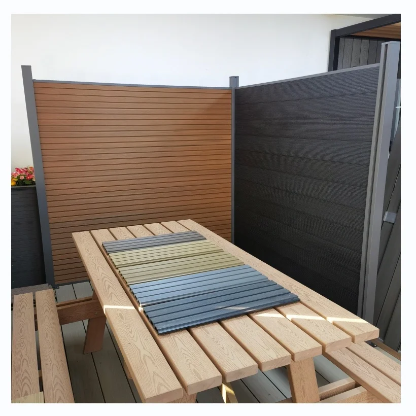 New Desgin Co-extrusion Great Wall Fence Outdoor Use Wpc Fence Panel