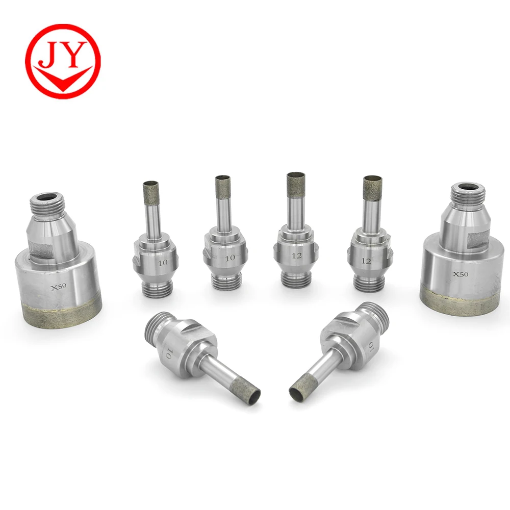 Diameter 5 Mm -150mm Thread Vacuum Brazed Core Drill Bits Hole Saw Drilling Cutter Diamond Drill Bit For glass