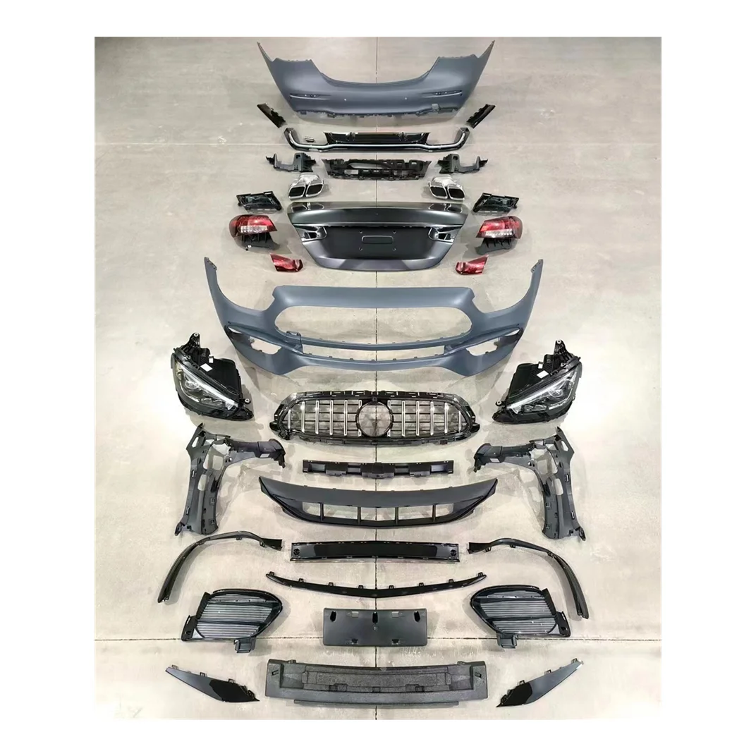 Высококачественный Кузов для Mercedes Benz E Class W213 2018-2020 обновление до 2021 AMG63 включает передние и задние бамперы