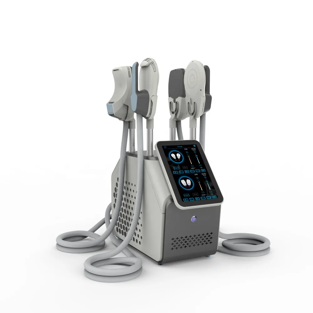 High quality Four handles HI-EMT EMS machine for fat reduction and sculpting body HI-EMT ems