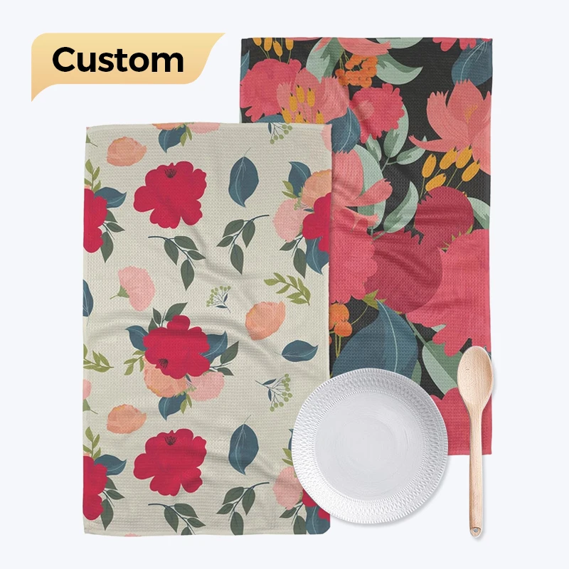 Супервпитывающее быстросохнущее вафельное кухонное полотенце из микрофибры для рук