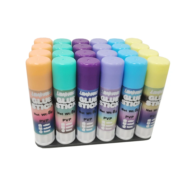Hot bulk sales manufacturer custom print utiles escolares non-toxic glue white glue stick goma en barra pvp School Glue