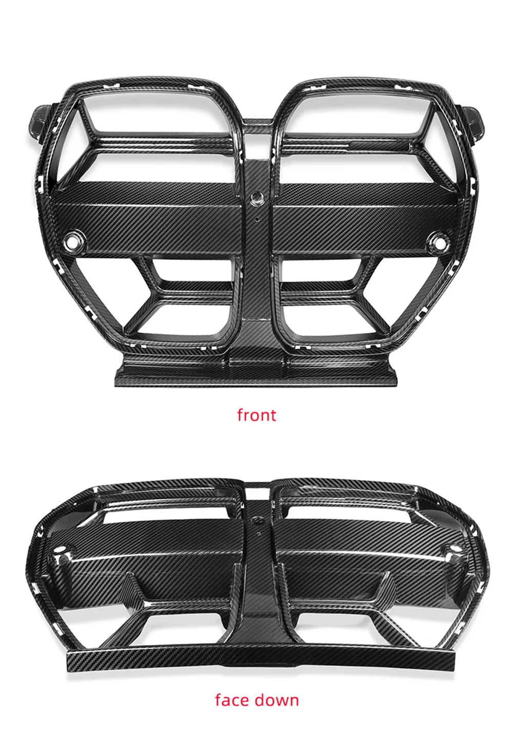 Dry Carbon Fiber G80 M3 front grill M3 M4 CSL Style car grilles carbon parts auto parts M3 M4 G80 G82 G83 Front Bumper Grill