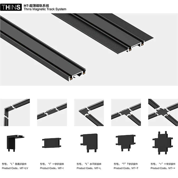 spot light grill  Modern Showroom Spotlighting Surface Mounted Recessed Linear Rail Light System Aluminum 24v Led Magnetic