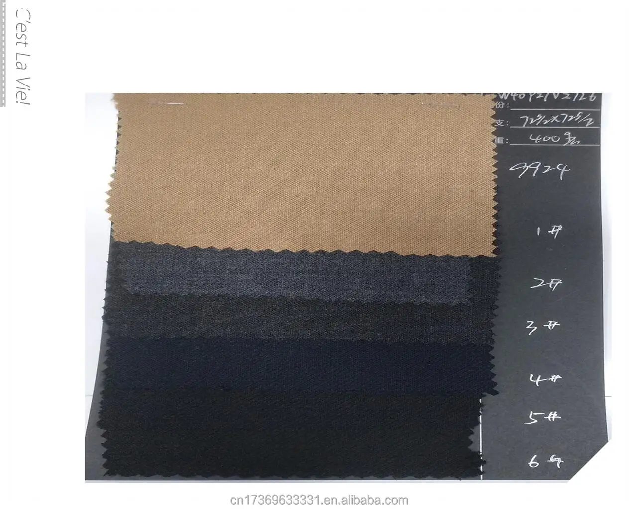 Fabric wool blend washable 40% wool garment fabric