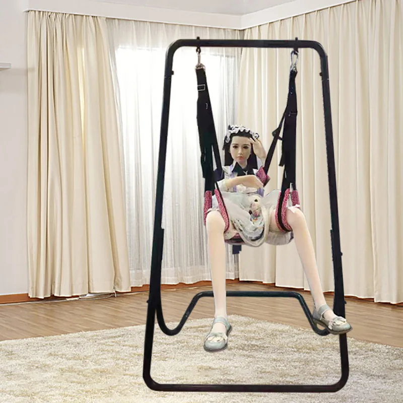 Sex Swing Indoor Furniture Chair Metal Frame Stand Fetish BDSM Bondage Sex Toy For Couples Erotic Accessories Sex Toy Online%