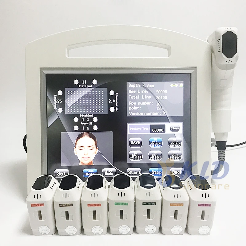 amazon top seller 4dhifu face lift body contouring machine 20000 shots 3/5/8 cartridges 4dhifu