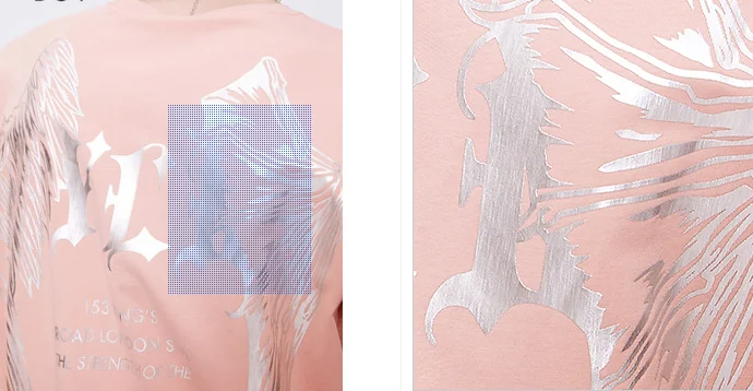Cheap Wholesale Custom Gold and Silver Foil T shirt Foil Printed 100% Cotton T shirt