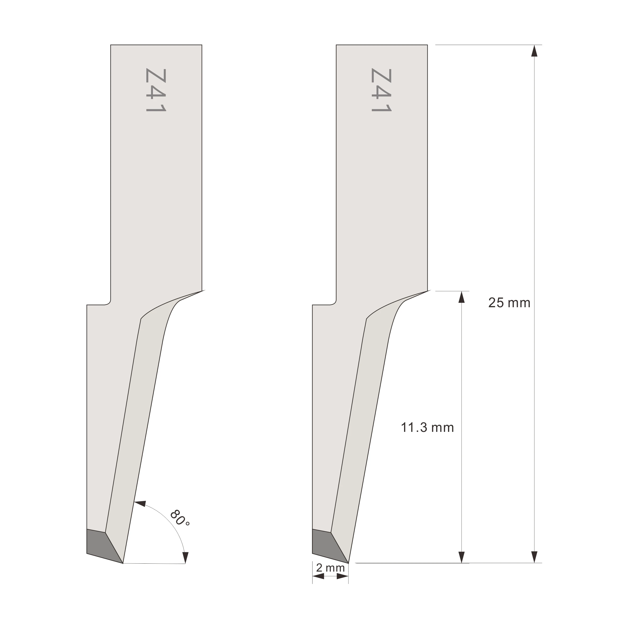 Passion OEM/ODM blades for cutter knives tungsten carbide flat blade esko flat blade