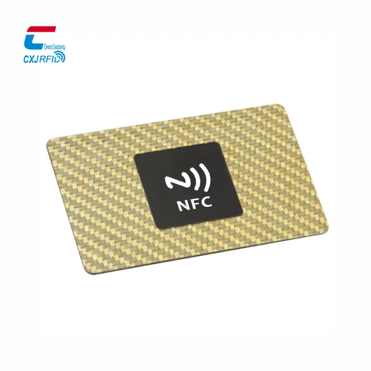 Fast Reading NFC Carbon Fiber Card Custom NFC Card NTAG213 Business Card
