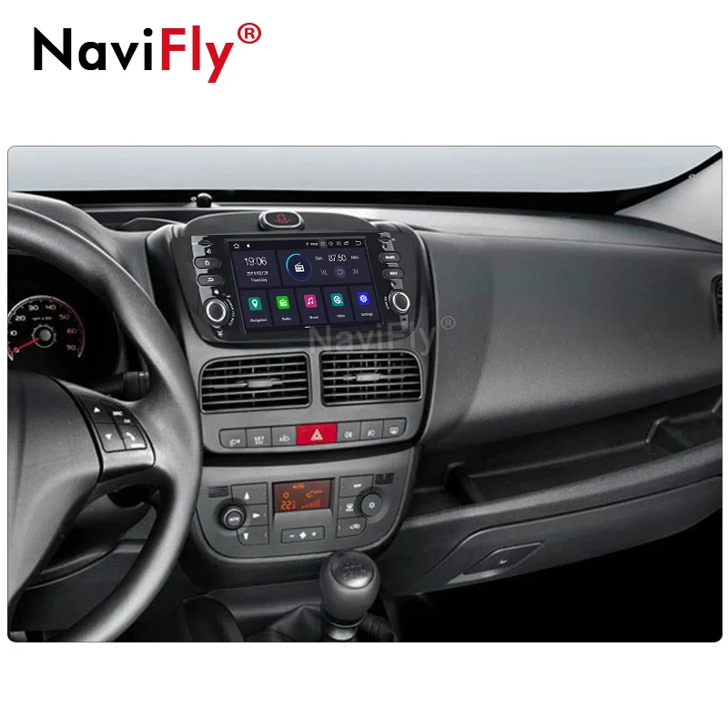 Автомобильный DVD-плеер NaviFly PX30 6 2 дюйма Android видео для Fiat/Linea/Punto 2012-2015 аудио радио стереосистема с + 16 Гб