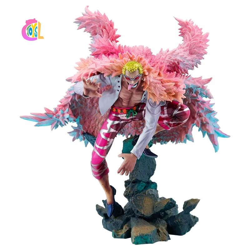 XRH One 1 Piece Anime Donquixote Doflamingo Portrait of Pirates Action Figure PVC Collection Model Doll Gifts Toys Decoration