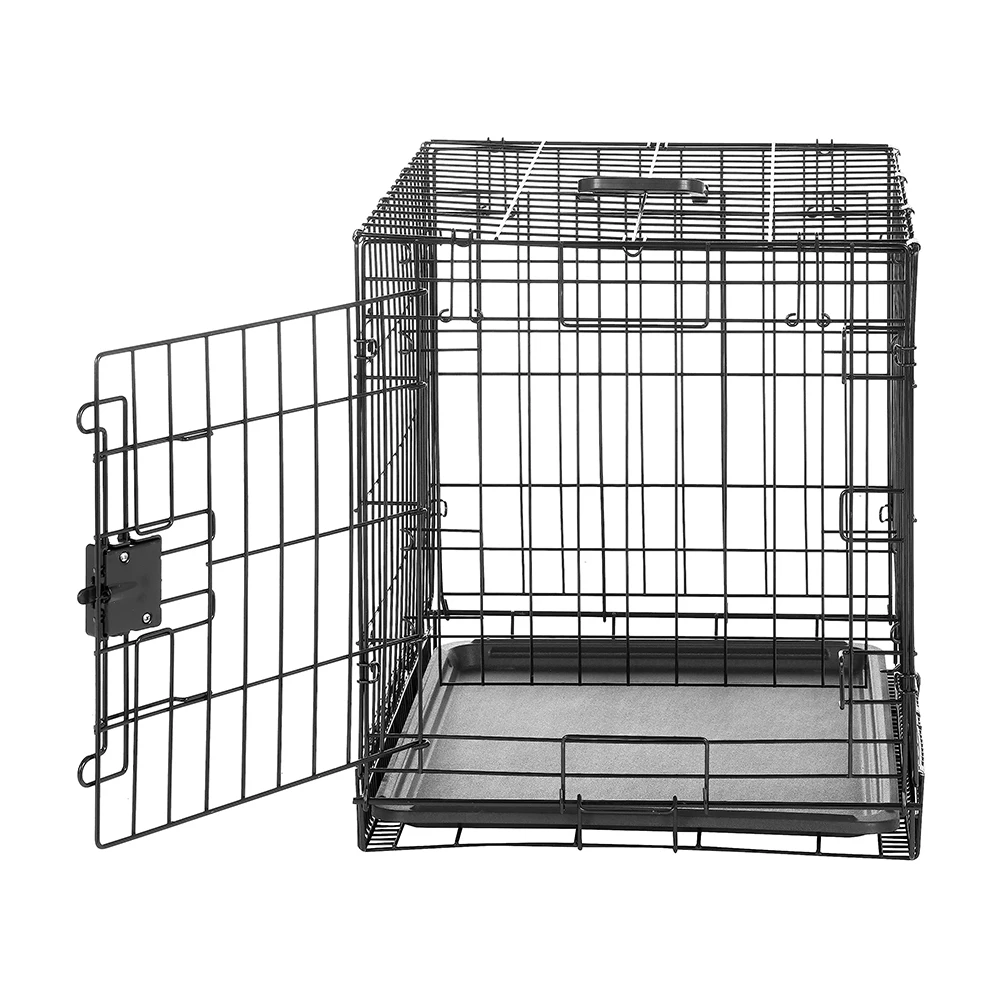 Made In Vietnam Multiple Sizes Double Door Foldable Metal Wire Cat Dog Crate Pet Cage