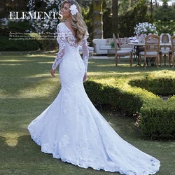 Factory Direct New Custom Size Dress Long Sleeve Wedding Dress Bridal Gown Lace Wedding Dress