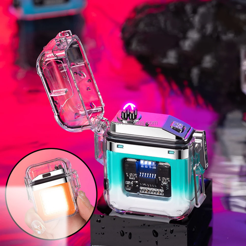 Перезаряжаемая прозрачная Водонепроницаемая светодиодная брелок с Usb-подсветкой
