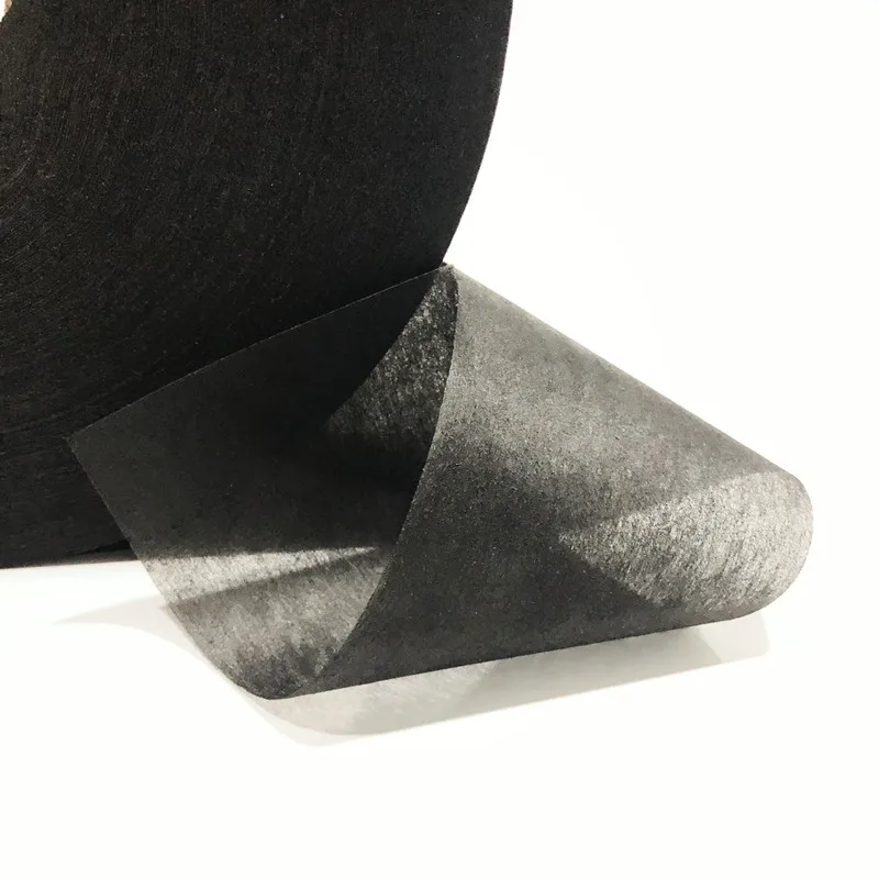 Ultrathin Activated Carbon Fiber Cloth Black Non-woven Fabric With Good Air Permeability For Gas Disposal