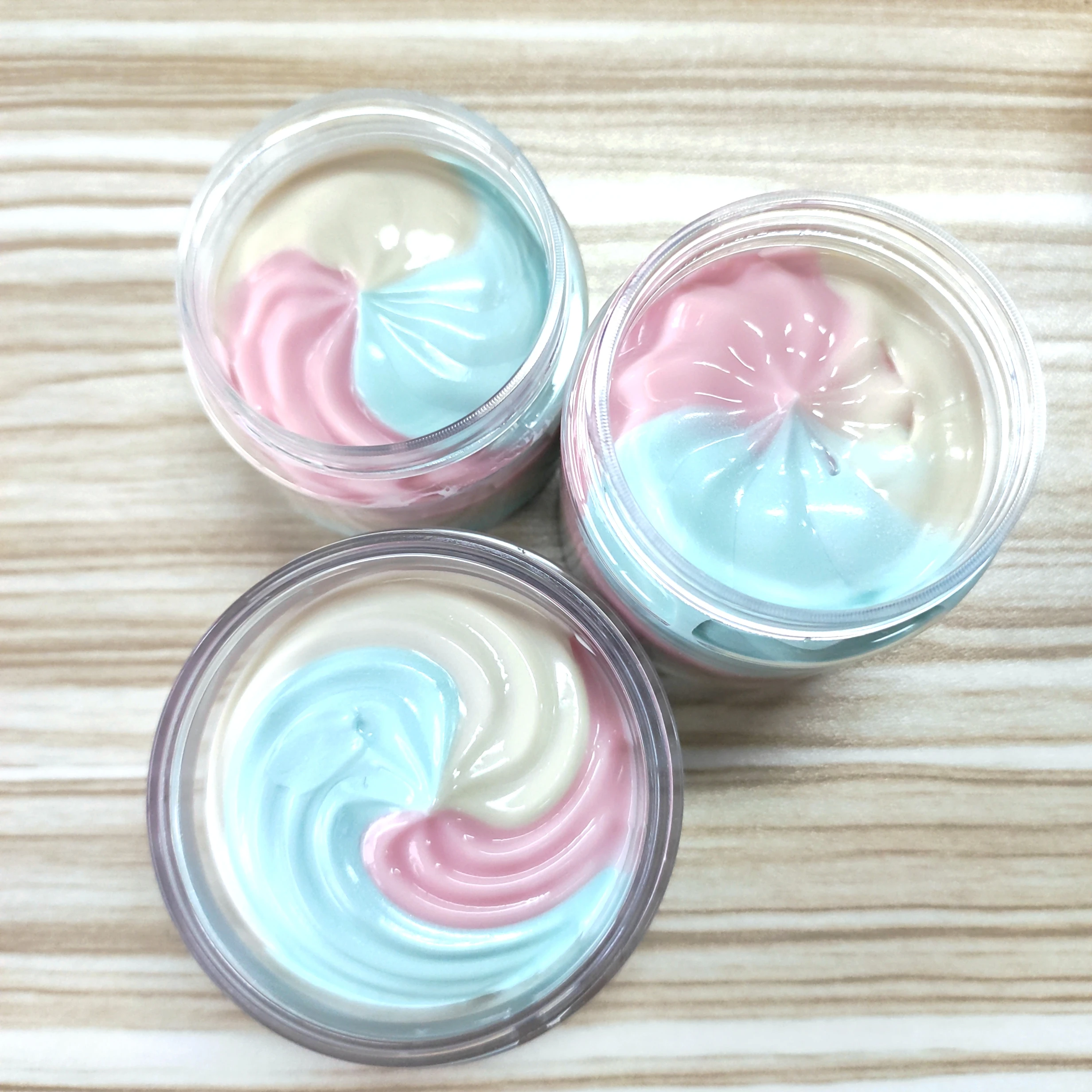 Private Label  Natural Organic Exfoliator Moisturizing Skin Whitening  Shea Whipped Rainbow Body Butter