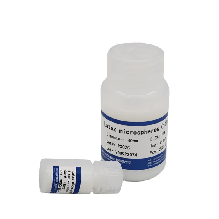 100mL 80nm Latex-Enhanced Immunoturbidimetry Test Polystyrene Microspheres Carboxyl Microspheres