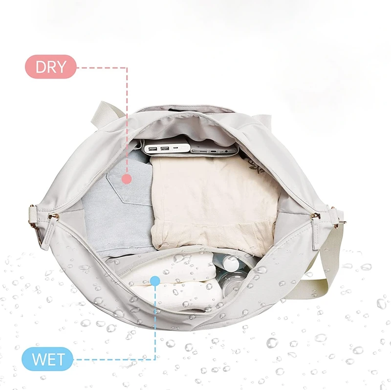 Multi-function dry wet separate durable large capacity sports travel duffel luggage bags