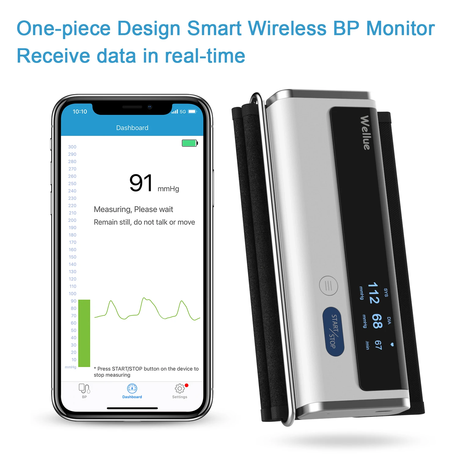 Wellue BP2A Wireless Blood Pressure Cuff Aneroid Sphygmomanometer BP Machine Price Blood Pressure Monitor
