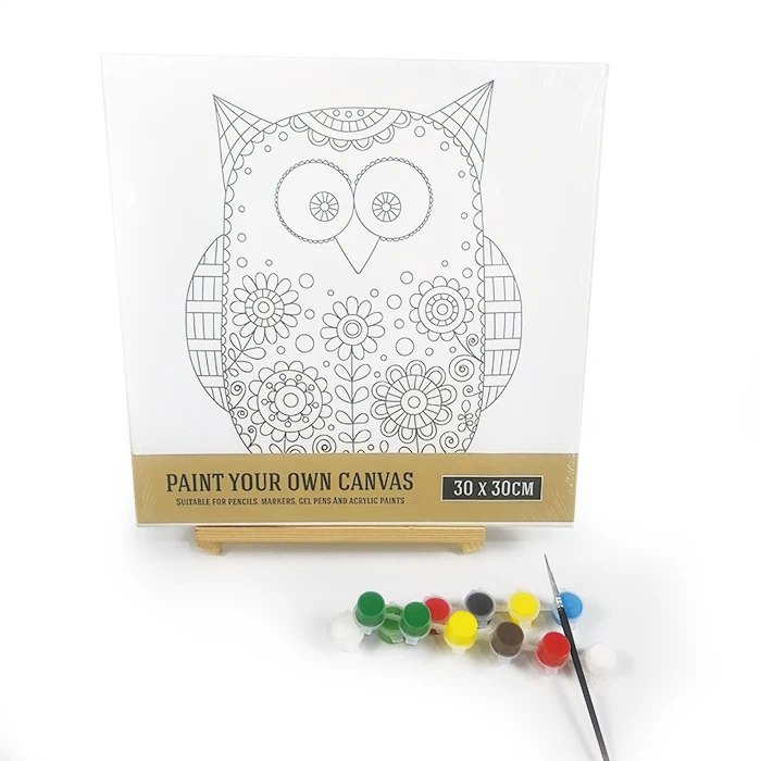 Wholesale Pre-printed Art Set Kids Painting Set Educational Coloring Toy Diy