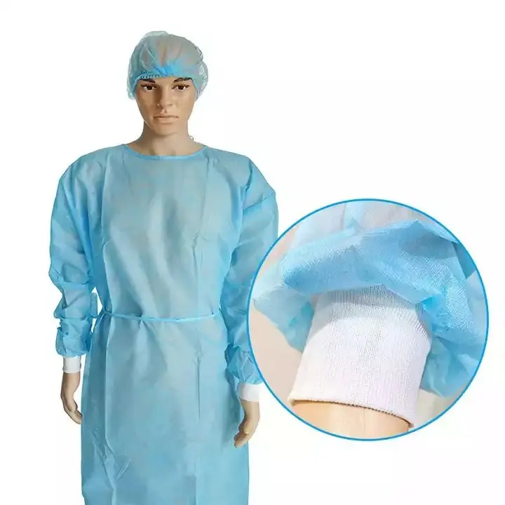 Isolation gown manufacturer customized pp protective non woven disposable gowns isolation