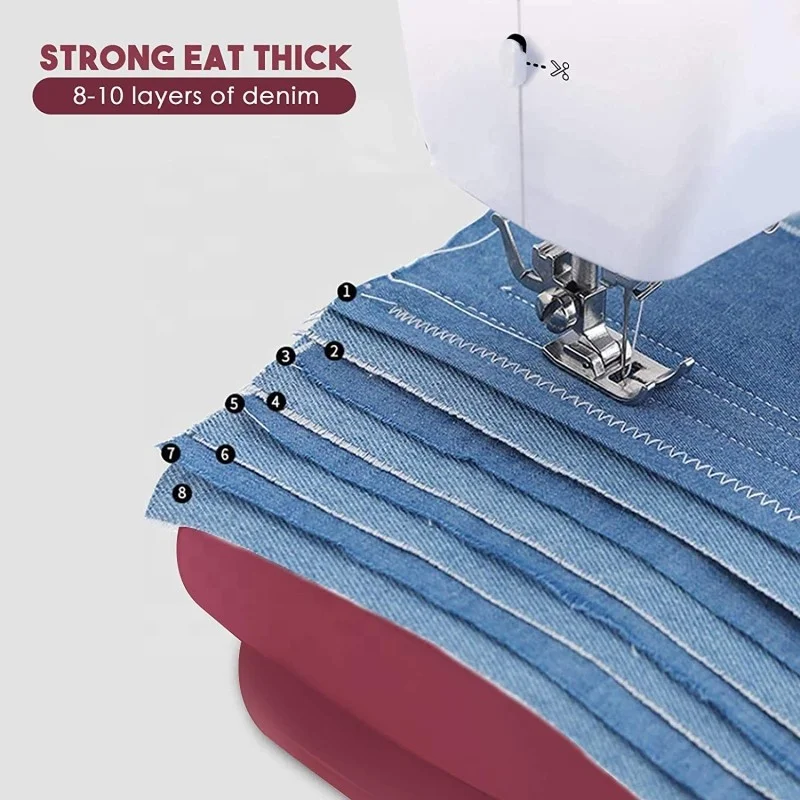 Hot Sale  Household Desktop Mini Sewing Machine  with foot pedal, English instruction manual