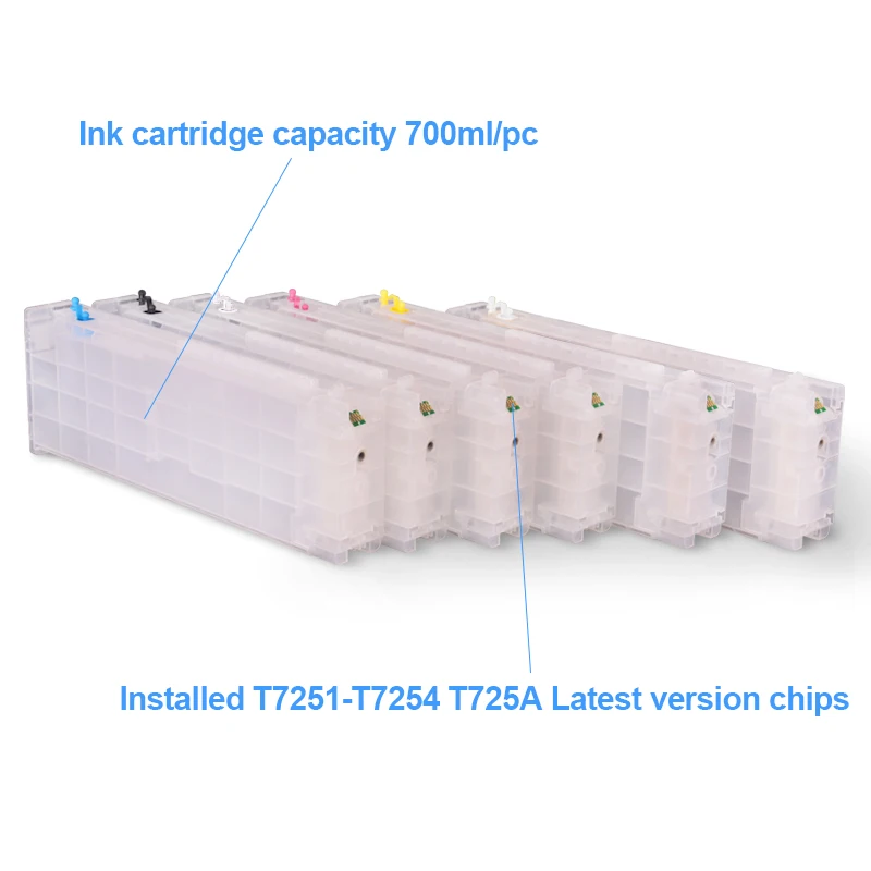  Ocinkjet текстильные чернила T725A Dtg чернильные картриджи для Epson F2000 F2100 F2130 F2140 F2150 F2160