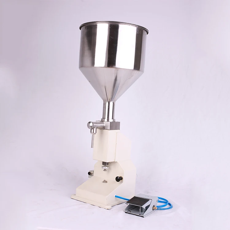 A02 Small Size Type Hand Foot Pressure Pneumatic Liquid and Paste Fill Filling Machine for Water Beers Sauce Liquid Ointment