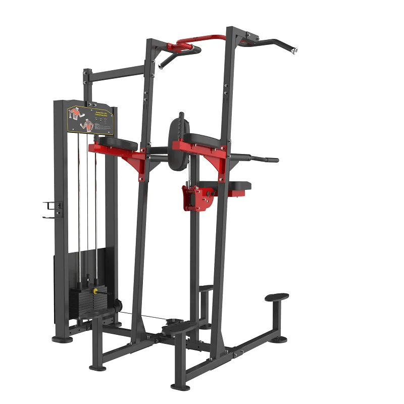 Sport Whole gym machine kneeling type dip/chin assist for club center assisted chin up/dip gym exercise machine