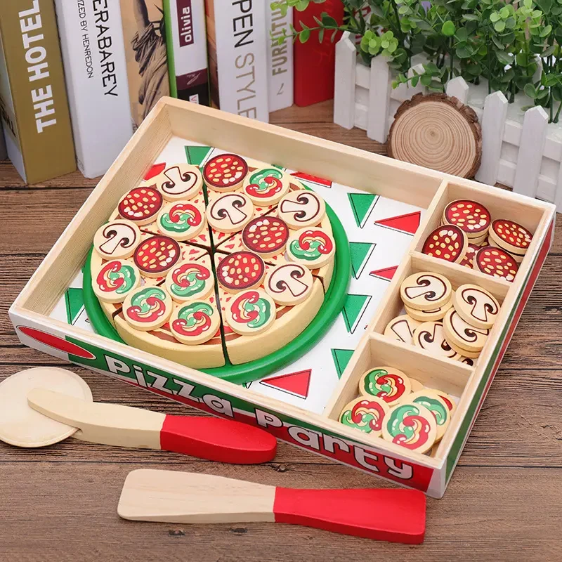 Деревянная игрушка для пиццы