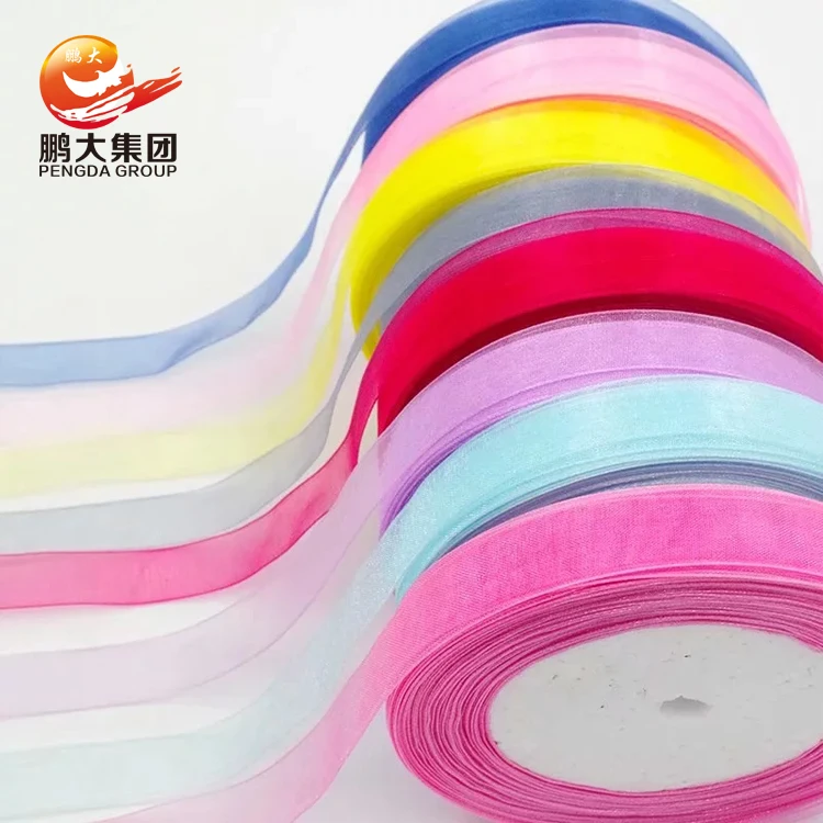 Оптовая продажа, свадебные волосы ручной работы, шифон, чистое золото 100%, необработанная вручную пряжа sari из органзы, шелковые ленты на катушке