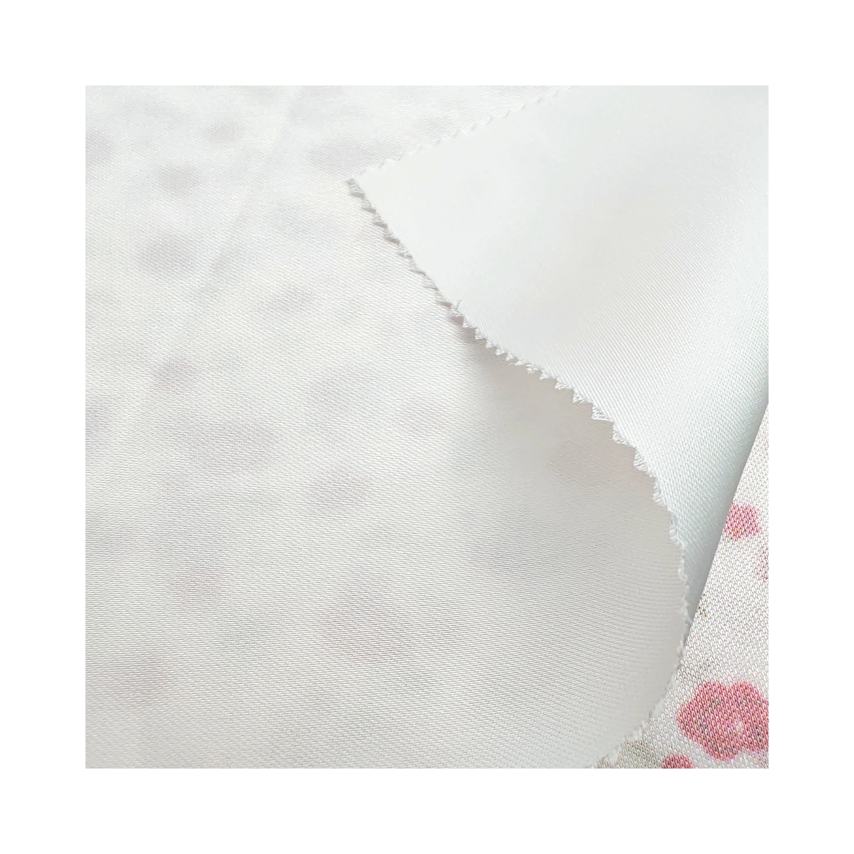 2024 New Custom Lightweight Polyester 160GSM Satin Dress Blank cloth Fabric Print Design for Sleepwear