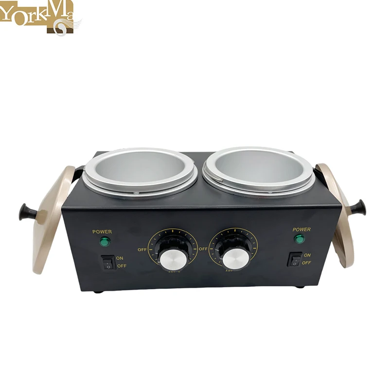 Factory Price Beauty Salon Professional Wax Warmer Black Color Double Hair Removal Waxing Machine Body Waxing Pot