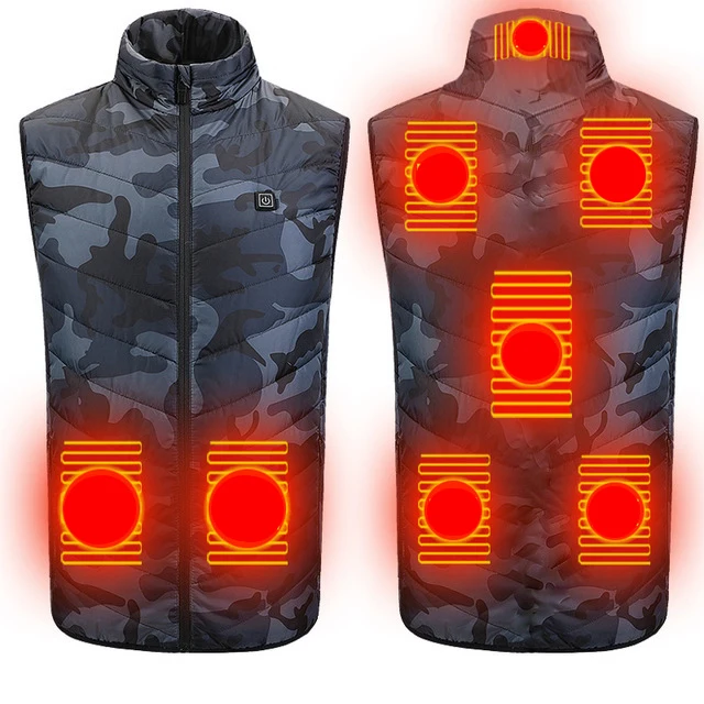 Manufacturer Custom Waterproof Lightweight Warming Rechargeable 8 Heating Zones Heated Vest jacket for Women and men