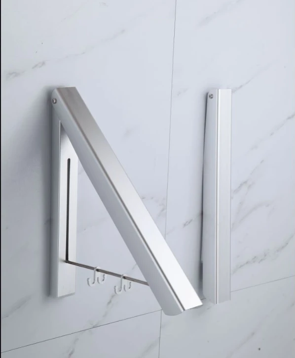 Double Foldable Clothing Rack with Extension 80cm Rods for Laundry Dryer Room