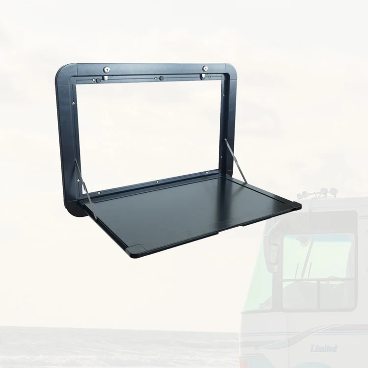 500*300mm White Or Black Color RV Accessories Aluminum Folding Picnic Table With Custom Wholesale