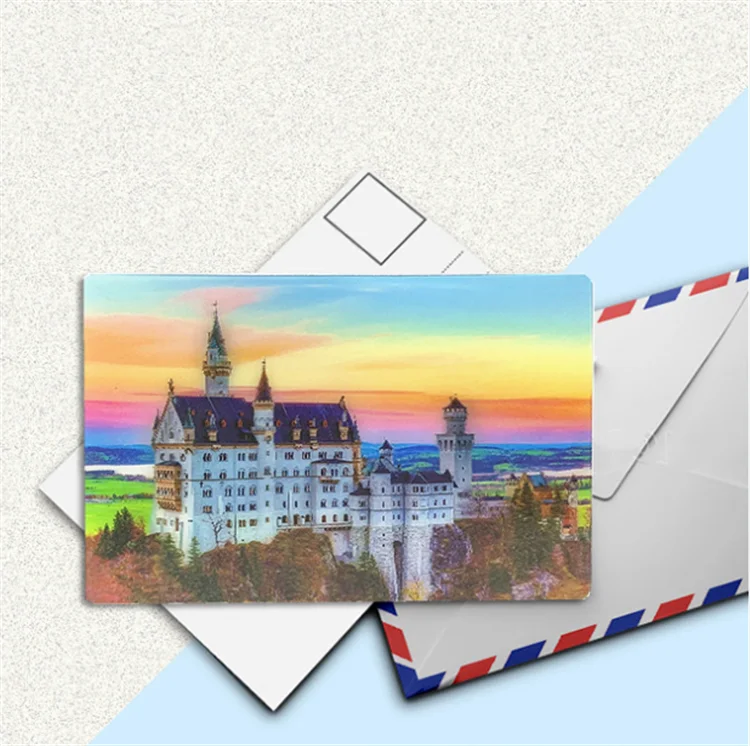  custom High Quality Wholesale made 3d lenticular postcards post