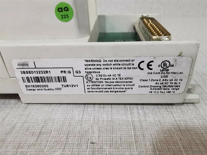 TU812V1 3BSE013232R1  is a 50 V compact module termination unit (MTU) for the S800 I/O system with 16 signal connections.