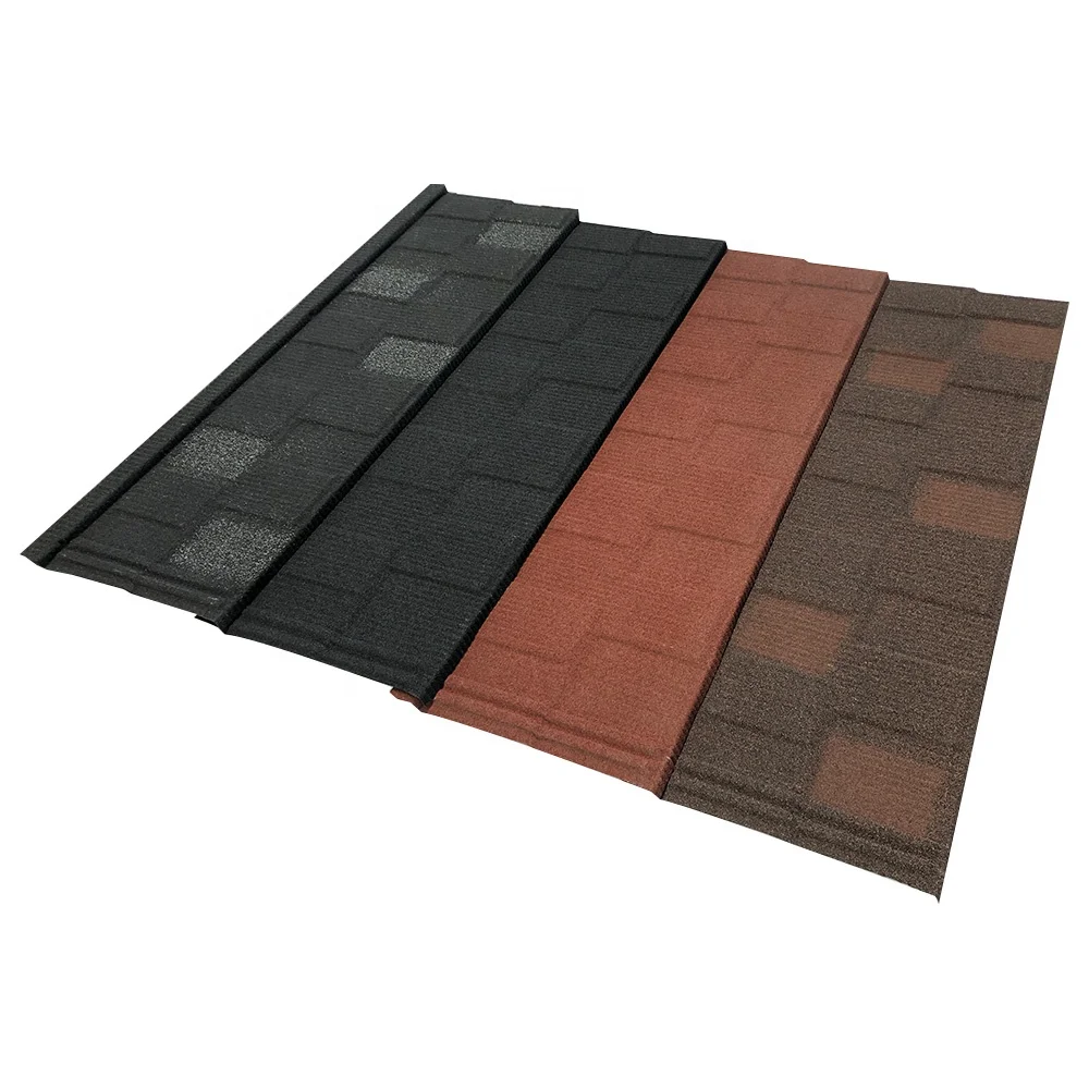 Roof tiles 0.4mm stone coated roofing tile metal asphalt shingles roof tile from China