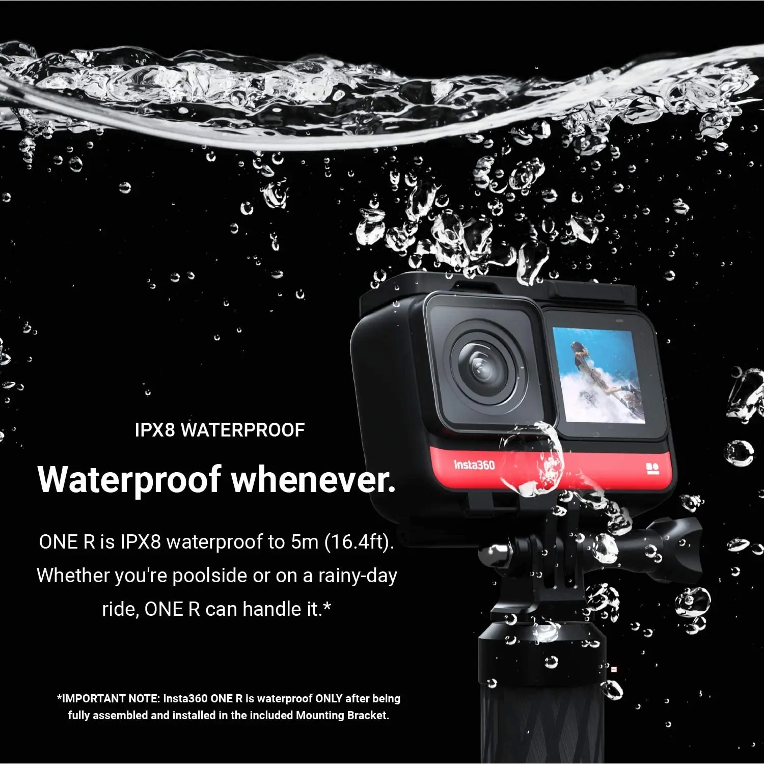 Экшн-камера Insta360 ONE R Twin Edition 4K широкоугольная 60 кадров/с Super 5 7 K двойной объектив 360