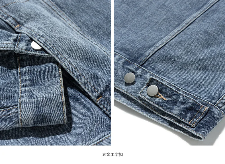 New model ins popular style denim jacket boy custom jean fashion jackets men