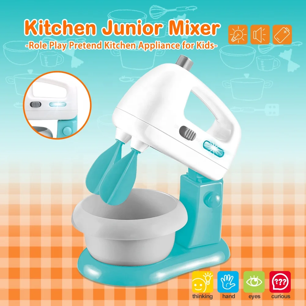 Kids Plastic Home Appliances Cooking Accessories Pretend Play Set Kitchen Blender Toy Kitchen Series for Kids Girls