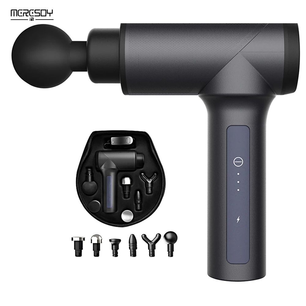 Meresoy Professional Electric Handheld Deep Tissue Muscle Hand Knee Back Body Neck Percussion Massager Gun Vibration Massage Gun